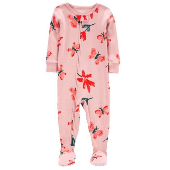 Carter's Other - Butterfly Carters 18M Baby Girl Footie Pajama Sleep N Play Zip Front 100%Cotton